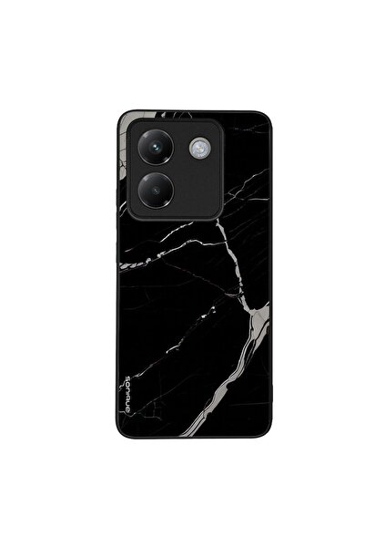 Sonique Θήκη Marble Series για Xiaomi Poco M7 Pro 5G Μαύρο