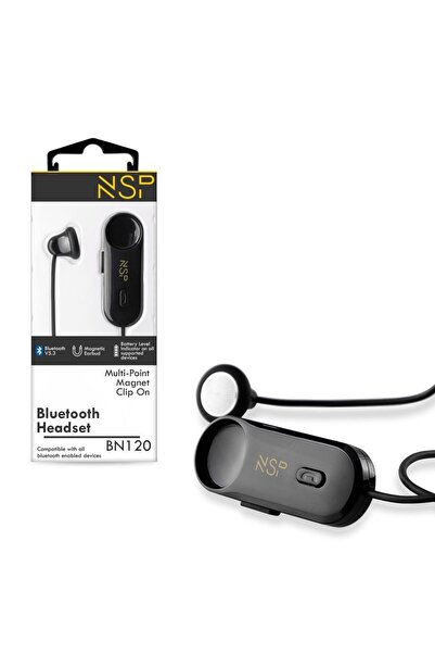 NSP Ακουστικό Bluetooth V5.3 με μικρόφωνο και Magnet Clip (2 Devices) BN120 Μ...
