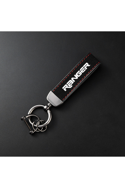 Choice black red For Ford Ranger Accessories High-Grade Leather Suede Keychai...