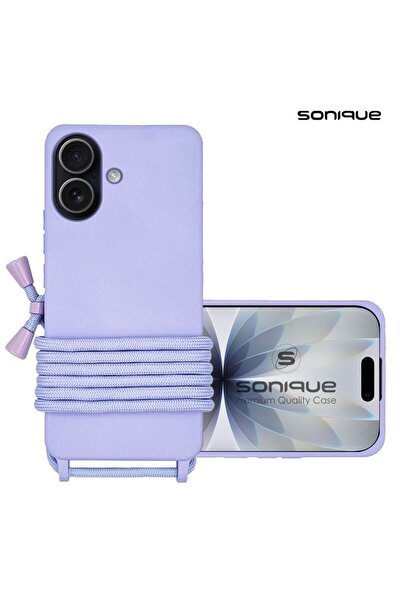 Sonique Θήκη Σιλικόνης με Κορδόνι CarryHang Apple iPhone 17 Λιλά