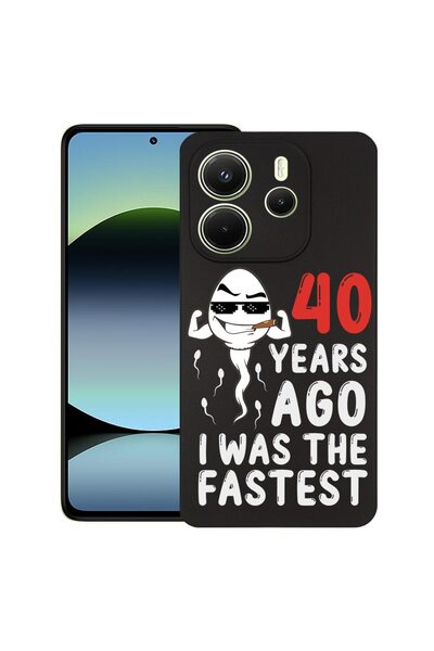 bestcase Силиконов тънък калъф за Xiaomi Redmi Note 14 4G, 40 години преди аз...