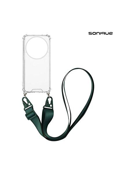 Sonique Θήκη Σιλικόνης με Strap Armor Clear Xiaomi Redmi A3 / Redmi A3x Πράσι...