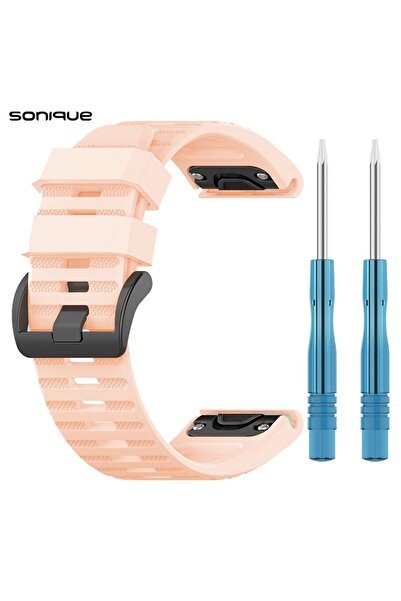 Sonique Λουράκι Σιλικόνης Stripe Band 26mm για Garmin Fenix 3/3HR/5X/5X PLUS/...