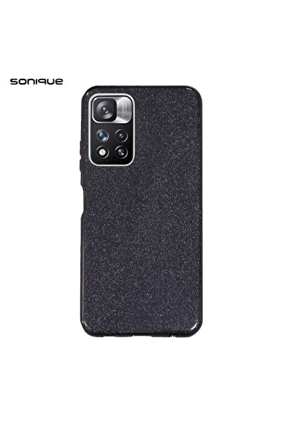 Sonique Θήκη Σιλικόνης Shiny Xiaomi Redmi Note 11 Pro Plus 5G Μαύρο
