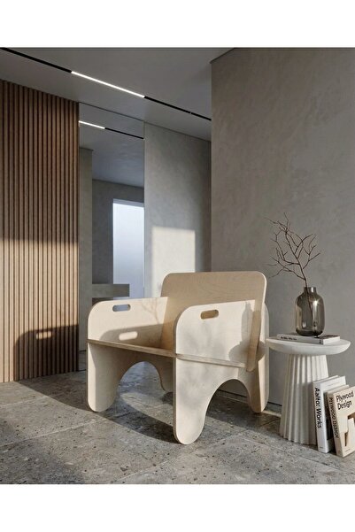 DOME HOME DOA CHAIR TASARIM DOĞAL AHŞAP SANDALYE