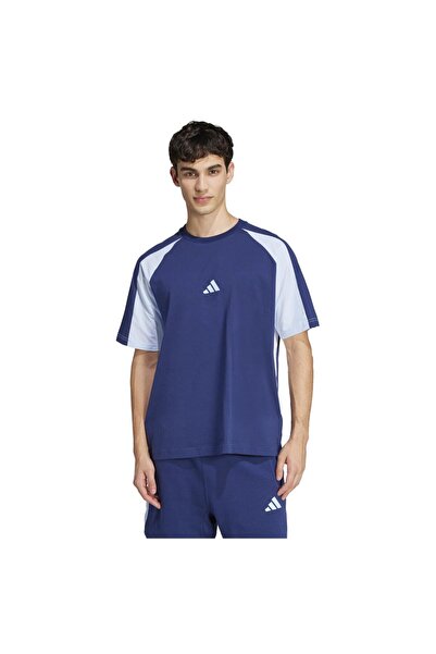 adidas Tricou bărbătesc cu mânecă scurtă, colorblock, esențial, mărimea M