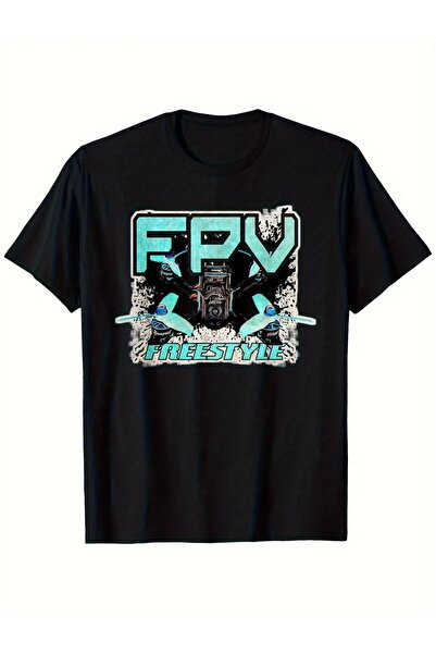 Blueno YO Drone Racing FPV Pilot Quotes Graffiti T-shirt
