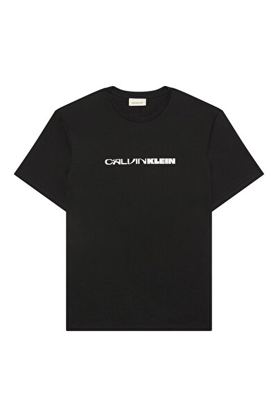 Calvin Klein Tricou bărbătesc cu mânecă scurtă, cu imprimeu grafic cu logo pr...