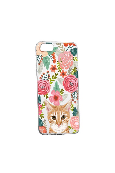 bestcase Husa Cat and Flowers, pentru Xiaomi Redmi GO, rezistenta la uzura, a...