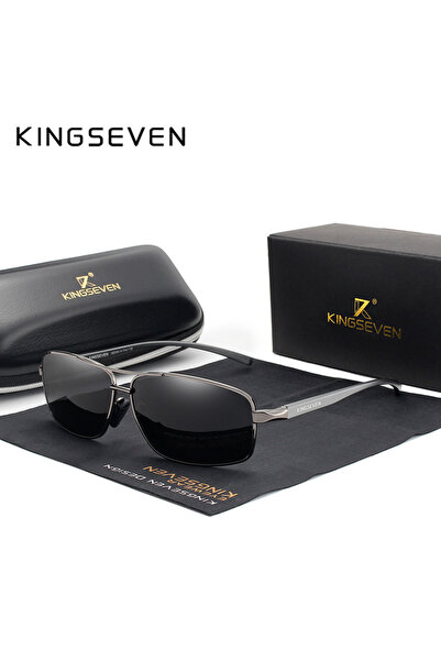 Choice4 نظارات شمسية رجالية مستقطبة من KINGSEVEN بلون رمادي غامق، حماية من ال...