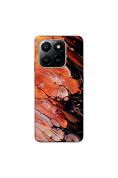 OEM Husa compatibila cu Honor X7d Silicon Gel Tpu Model Abstract Lava Flow