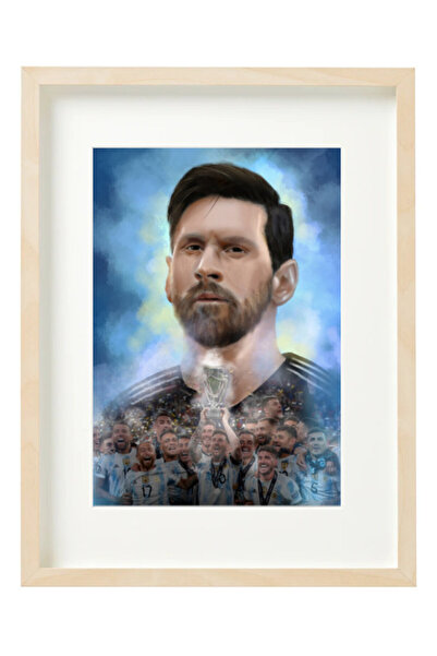Boomah Accessories Lionel Messi Argentina Champion FIFA World Cup Poster with...