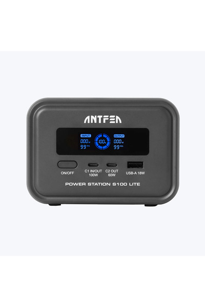 Antfea S100 Lite Taşınabilir Güç Sistemi 99W Güneş Paneli Uyumlu
