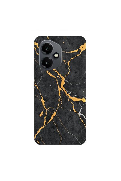 OEM Husa compatibila cu Honor 400 Silicon Gel Tpu Model Noir Gold Marble