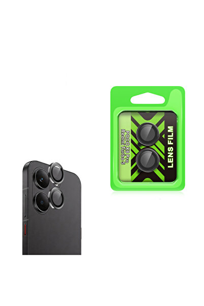 noktaks Poco X8 Pro Compatible Camera Lens Protector Cl-07 T41764 - Black