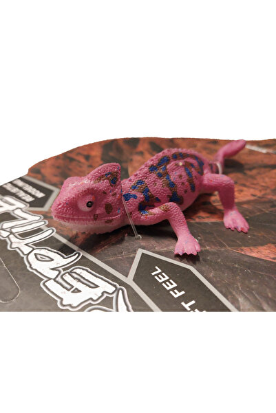 Animal World Calimera Toys Hayvan Figürleri Oyuncak Bukalemun Mor Yumuşak Dokulu