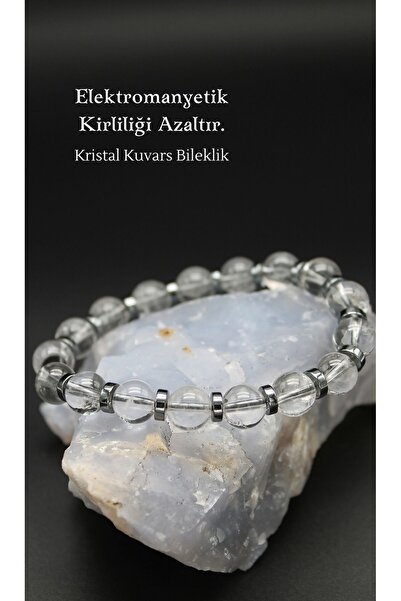 Zodyak Doğal Taş Crystal Quartz Natural Stone Bracelet