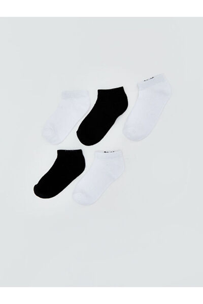 LC Waikiki Rmz Gi̇yi̇m Farkiyla Classic Boys' Booties Socks 5-Pack