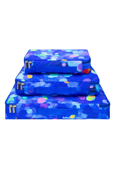 Pylones 3-Piece Travel Bag Set - Travel Organizer - Blue Palette