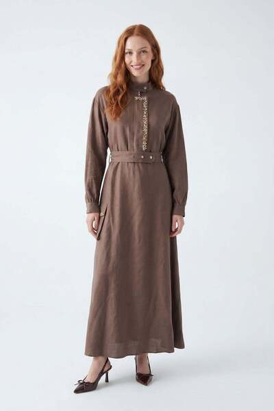 FTZ WOMEN Women's Begonia Talşi Dress Brown 31364