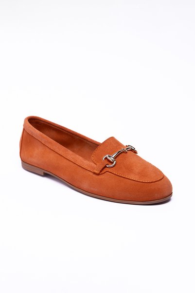 NOVEZA Women's Genuine Suede Buckle Loafers, Stylish and Comfortable Daily Flats
