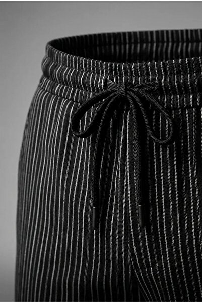ChefDikişi Çizgili Erkek Şef Pantolonu - Aşçı Pantolonu