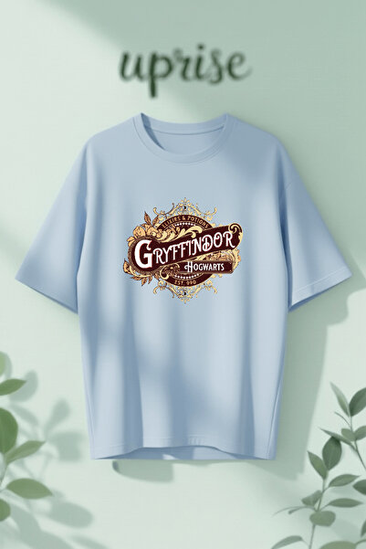 Vordevia Gryffindor Building Printed Cotton Oversize T-Shirt