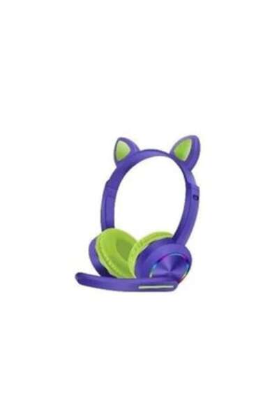 OEM Căști Over-Ear, cu urechi de pisică adorabile, LED, RGB, cu fir, Bluetoot...