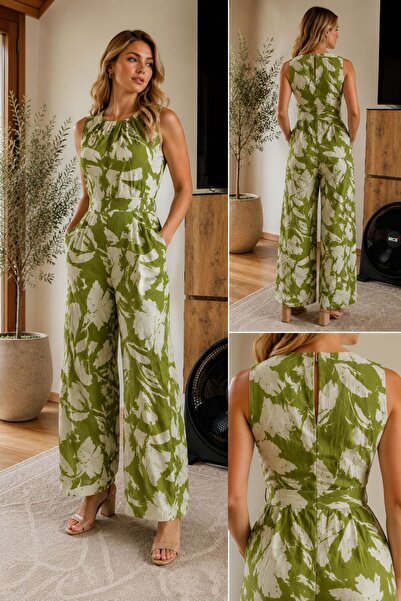 Moda Banuş Dökümlü Yumuşak Kumaş Premium Tulum