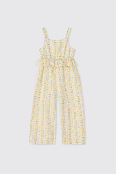 Panço Baby Girl Yellow Salopet