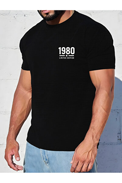 yiou trendy clothing تي شيرت رجالي بتصميم ريترو إصدار محدود لعام 1980