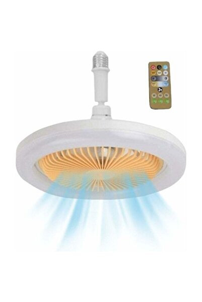 Trendily Ventilator de tavan cu lumini și telecomandă, 30W, 25x25x11cm, puter...