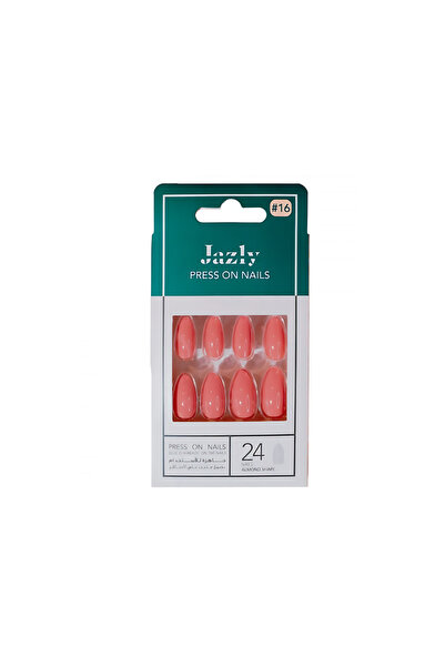 Jazly Gazelli Artificial Nails for Self-Polymerization, Pink Color, Oval Form...