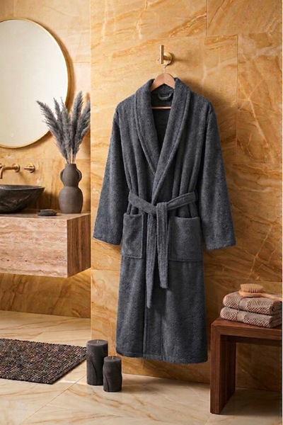 VENTİ VENTİSCA Halat de baie unisex Sydney, cu guler șal, din bumbac, mărime ...
