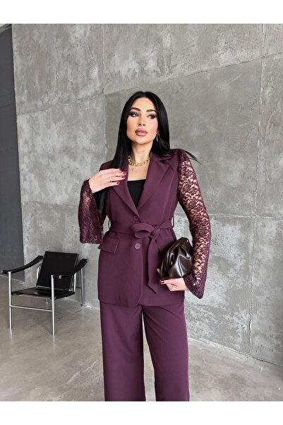 Göker Life Lace Sleeve Jacket Set