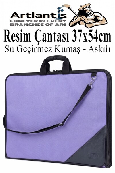 Artlantis Resim Çantası Kumaş 37x54 cm 1 Adet Teknik Resim Dosya Çantası 35x5...