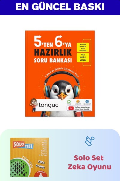 Tonguç Yayınları 5'ten 6'ya Hazırlık Kitabı - Solo Test