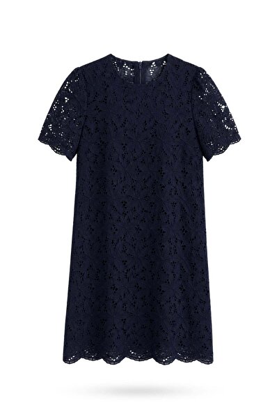 5in1Canpolat Navy Blue Serena Fisto Dress