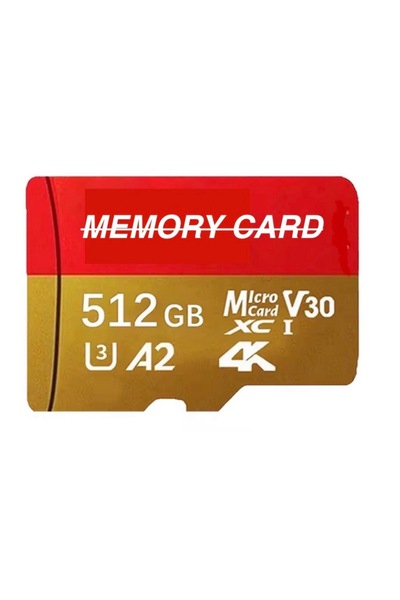 Generic Micro SD Memory Card 512GB V30 XC1 4K A2 High Speed TF Card for Mobil...