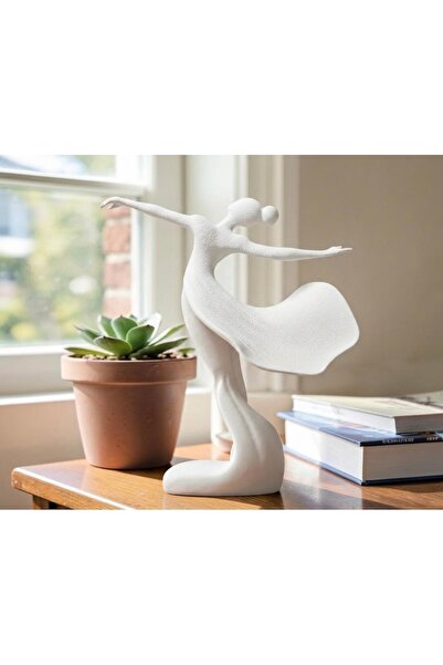 3D Zarif Balerin Dekoratif Biblo