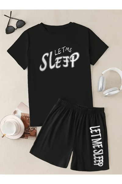 one button Set de tricou și pantaloni scurți pentru bărbați, premium, oversiz...