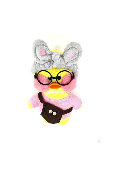 Flippy Jucărie de pluș rață Lalafanfan Flippy, cu obrajii roșii și accesorii,...