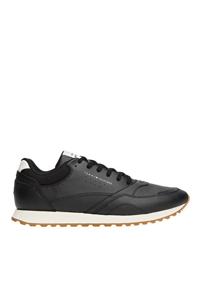 Tommy Hilfiger Ανδρικά Δερμάτινα Sneakers Μαύρα FM0FM05512-BDS