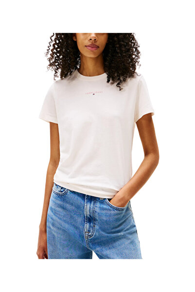 Tommy Hilfiger Γυναικείο T-shirt Off White Tommy Jeans DW0DW21964-YBH