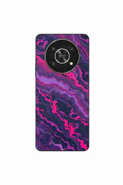 OEM Case compatible with Honor X30 Silicone Gel Tpu Model Midnight Rose Marble