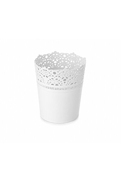 Alezy DAS1 Dantel No:1 - 1.1 Litre Plastik 4'lü Saksı