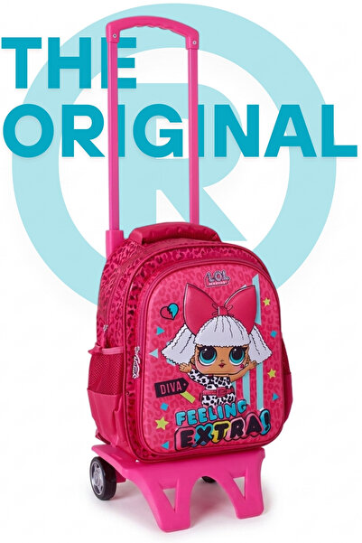 LOL SUPRISE Lol Surprise Vibrant Colorful Removable Roller School Bag for Gir...