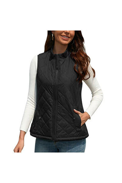 OEM Lightweight Black Vest, Lined, Breathable, with Angled Side Pockets, S
