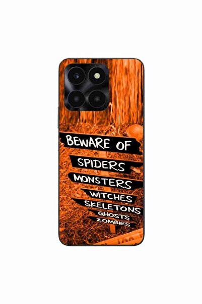 OEM Θήκη συμβατή με Honor X6a από σιλικόνη gel TPU με σχέδιο Halloween Beware...