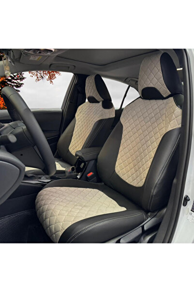 K-Design TOYOTA COROLLA Araca Özel Oto Koltuk Kılıfı - Tay Tüyü ve 1.Kalite Deri